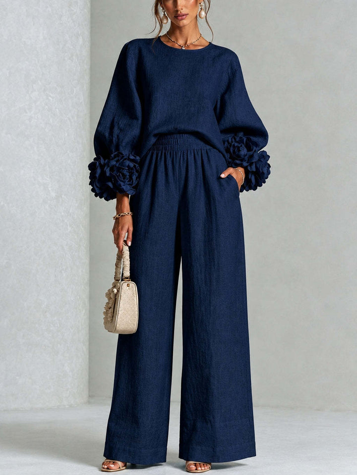 Isabelle | Floral Sleeve Two-Piece Set