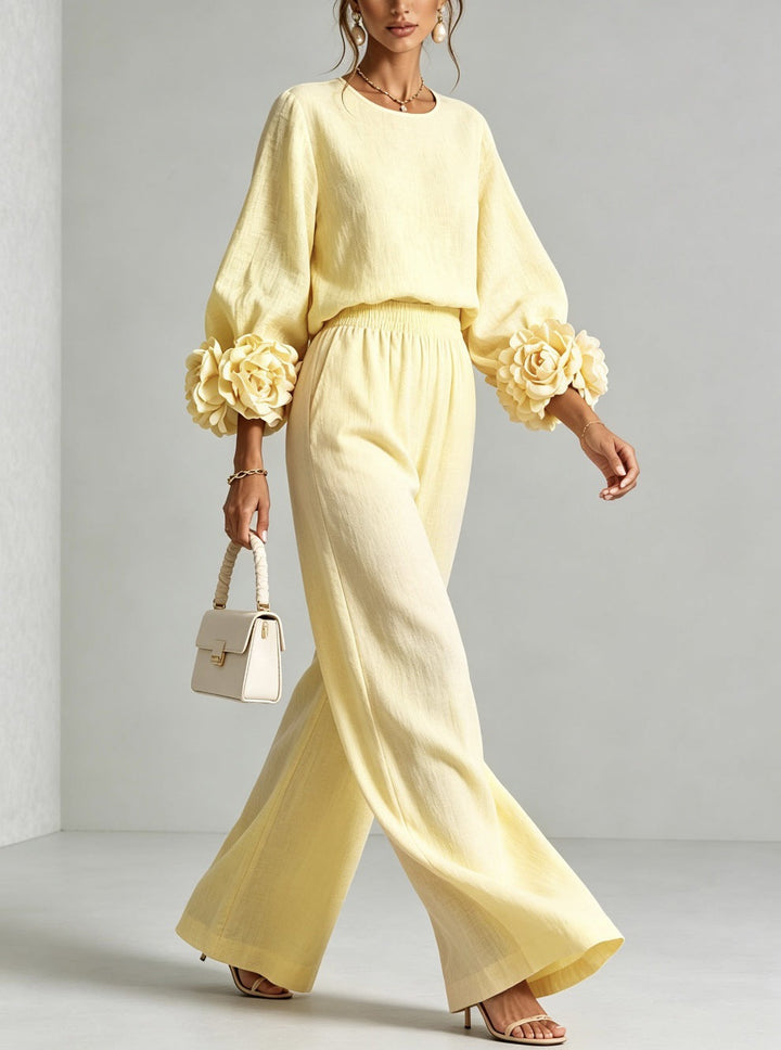 Isabelle | Floral Sleeve Two-Piece Set