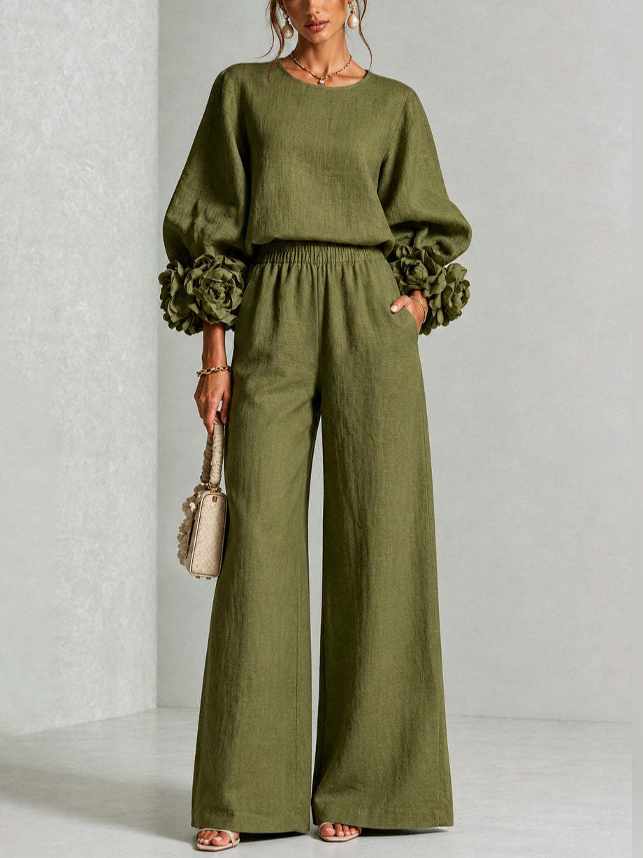 Isabelle | Floral Sleeve Two-Piece Set