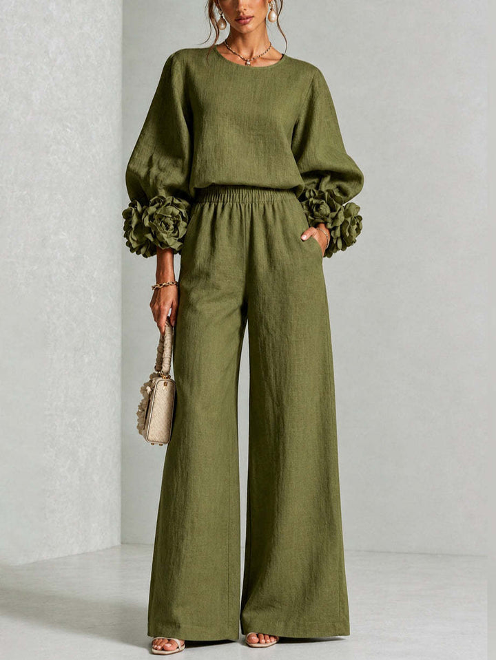 Isabelle | Floral Sleeve Two-Piece Set
