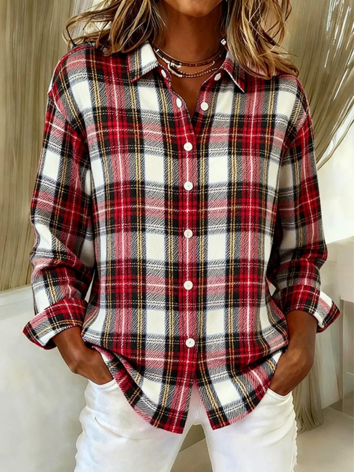 Elowen | Classic Plaid Button Shirt