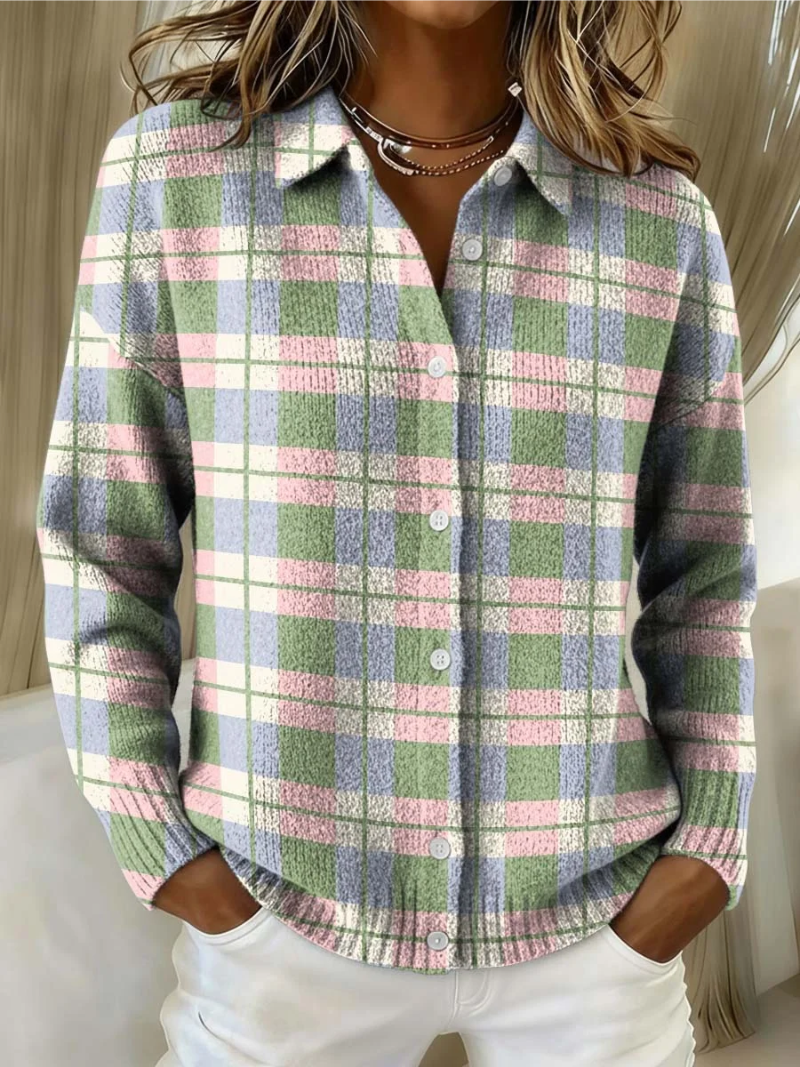 Elowen | Classic Plaid Button Shirt