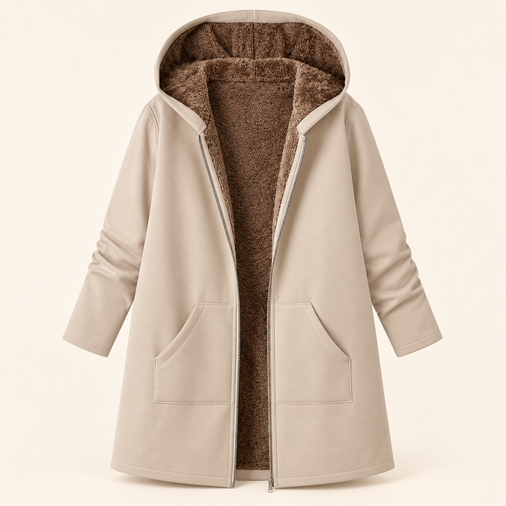Loretta | Sherpa Lined Hooded Coat