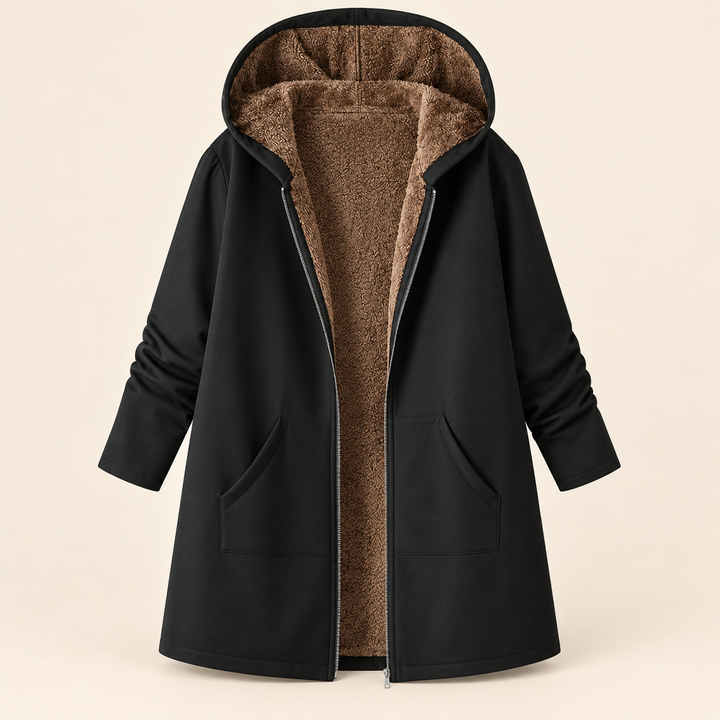 Loretta | Sherpa Lined Hooded Coat