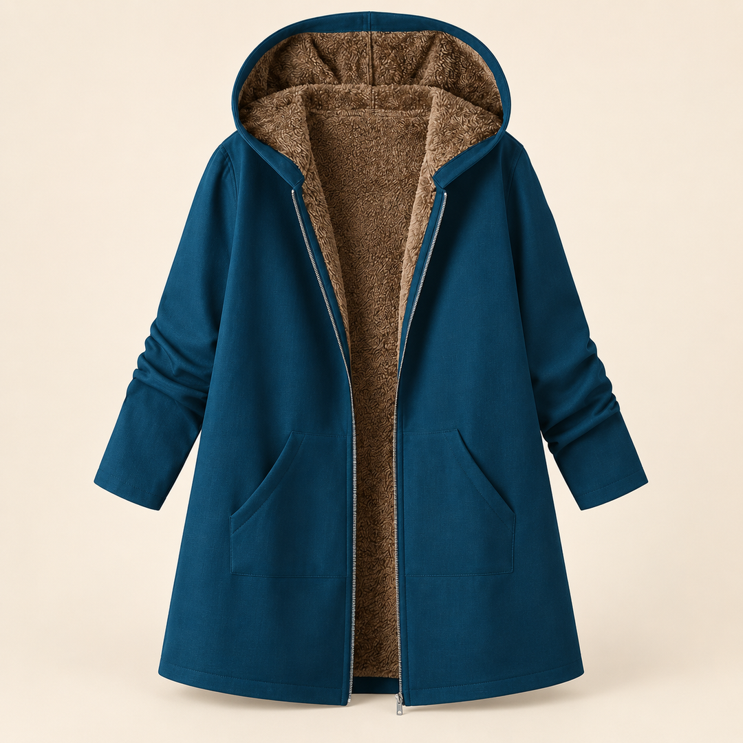 Loretta | Sherpa Lined Hooded Coat