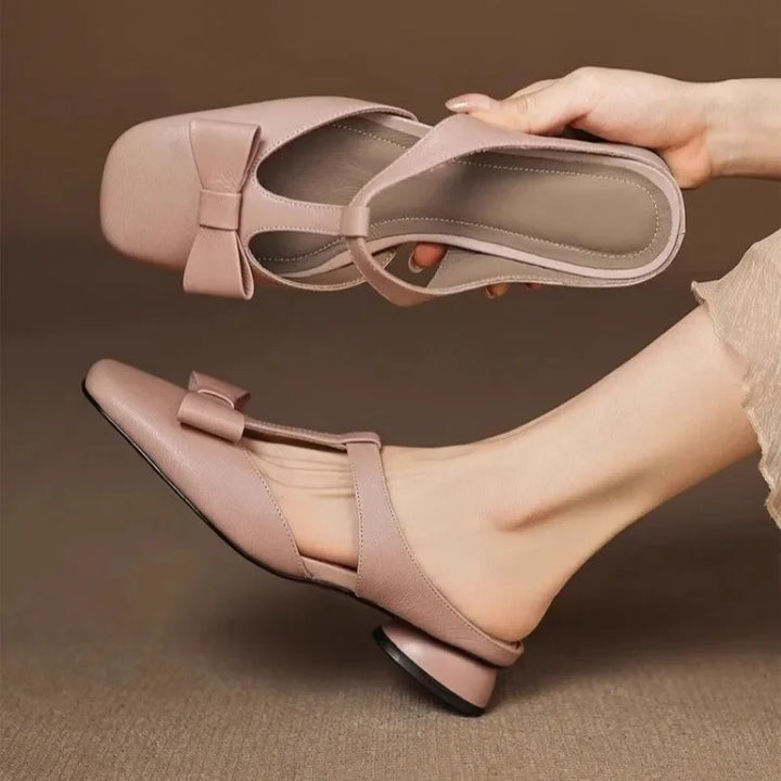 Delia | Bow Mule Sandals