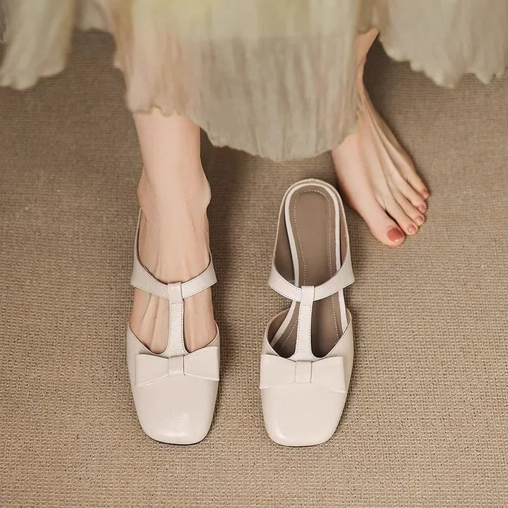 Delia | Bow Mule Sandals