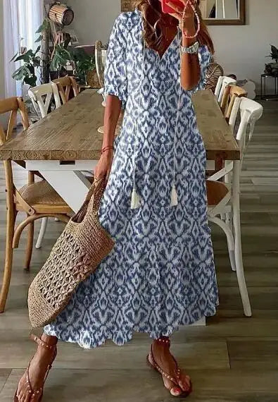 Savannah | Printed Maxi Dress