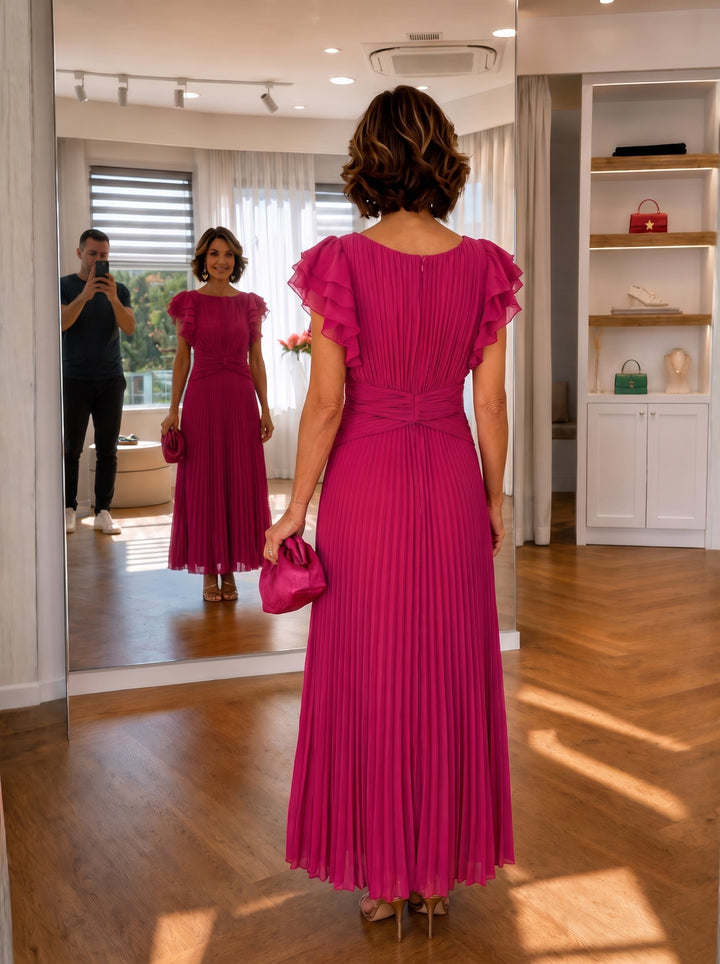 Rosalie | Pleated Occasion Maxi Dress