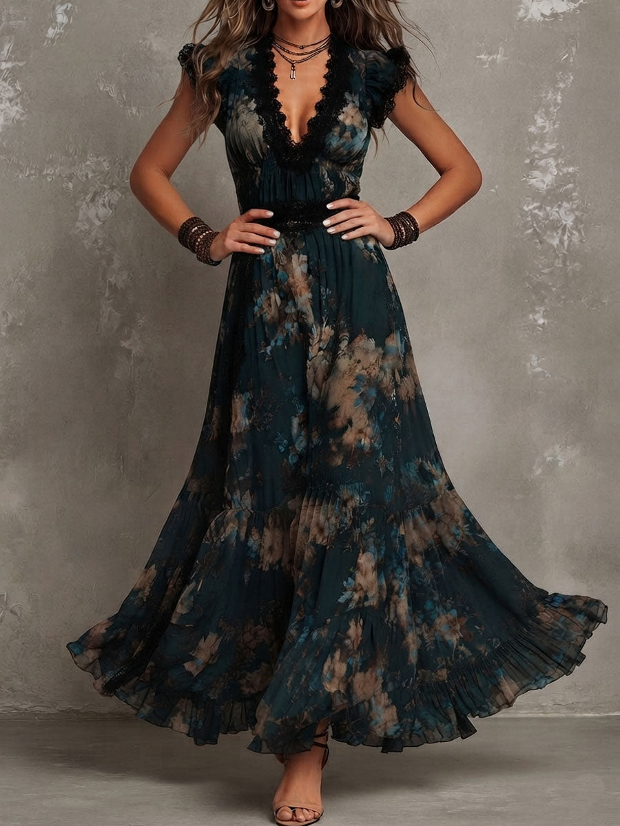 Odette | Lace Detail Maxi Dress