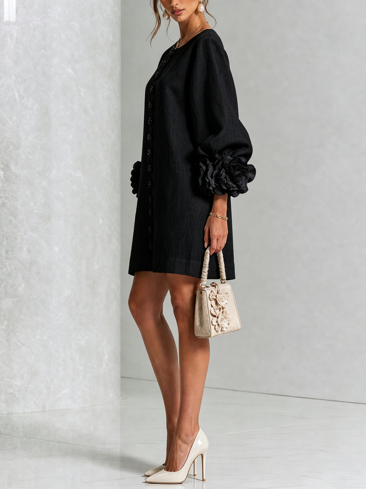 Amelie | Floral Sleeve Mini Dress
