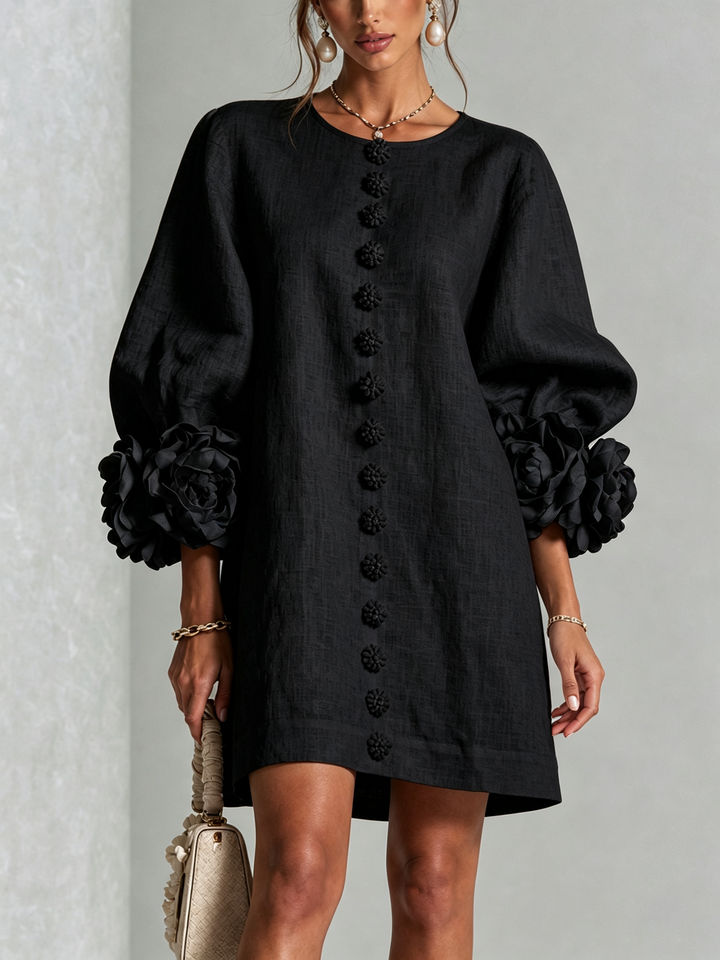 Amelie | Floral Sleeve Mini Dress