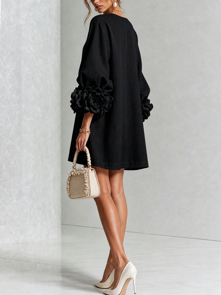 Amelie | Floral Sleeve Mini Dress