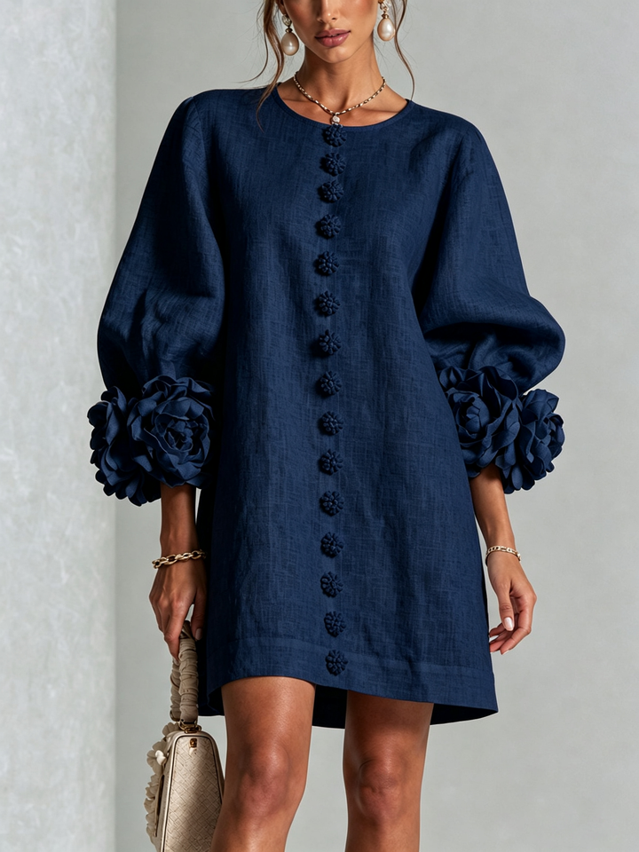 Amelie | Floral Sleeve Mini Dress