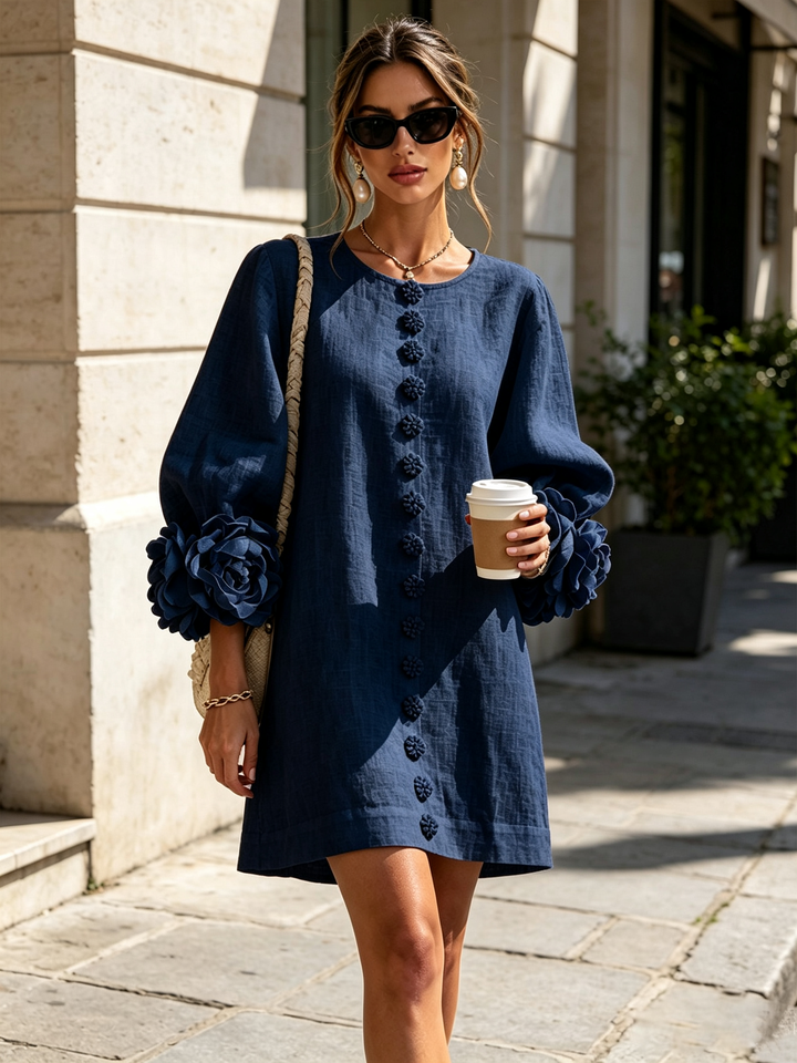 Amelie | Floral Sleeve Mini Dress