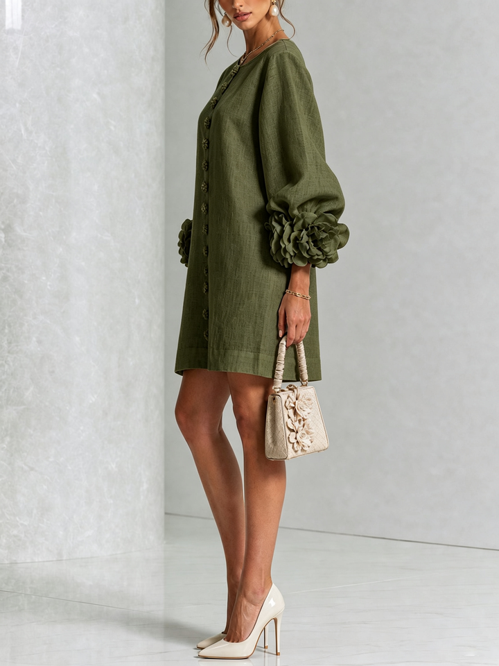 Amelie | Floral Sleeve Mini Dress