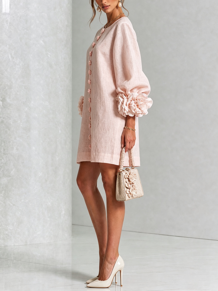 Amelie | Floral Sleeve Mini Dress