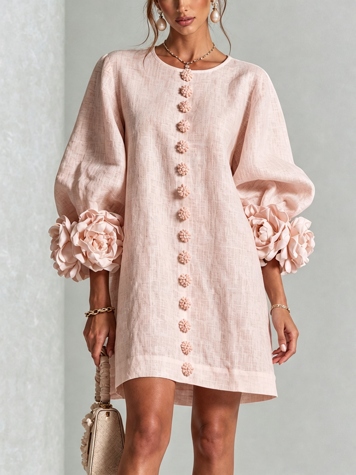 Amelie | Floral Sleeve Mini Dress