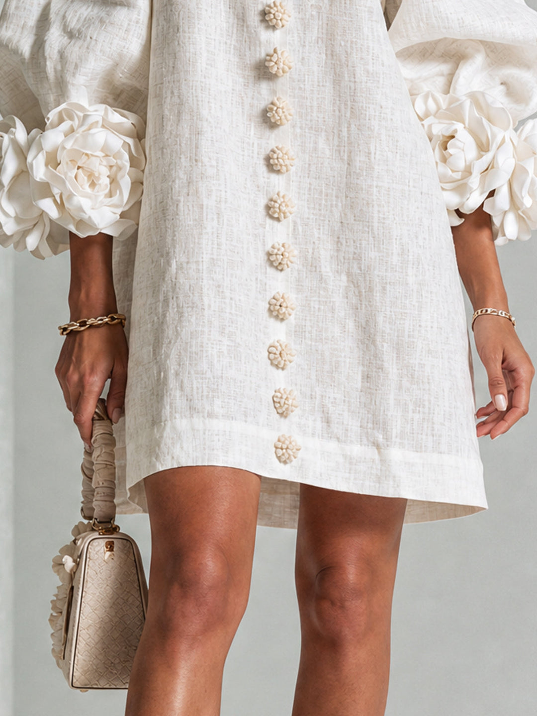 Amelie | Floral Sleeve Mini Dress