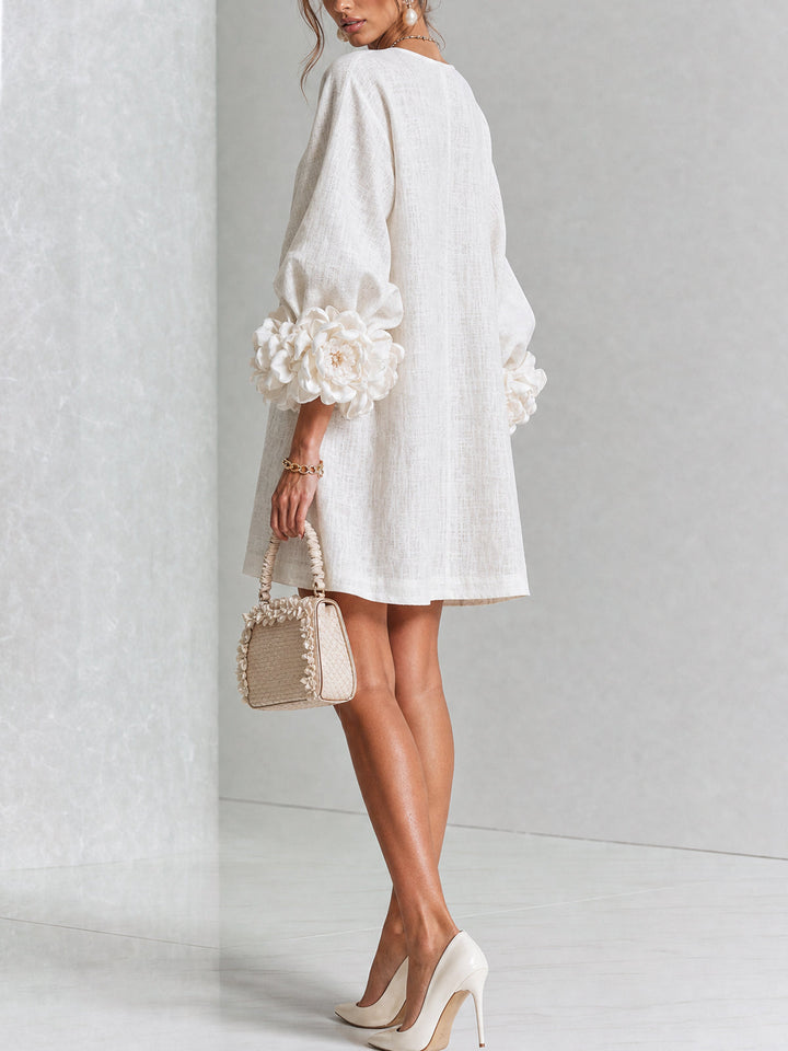 Amelie | Floral Sleeve Mini Dress