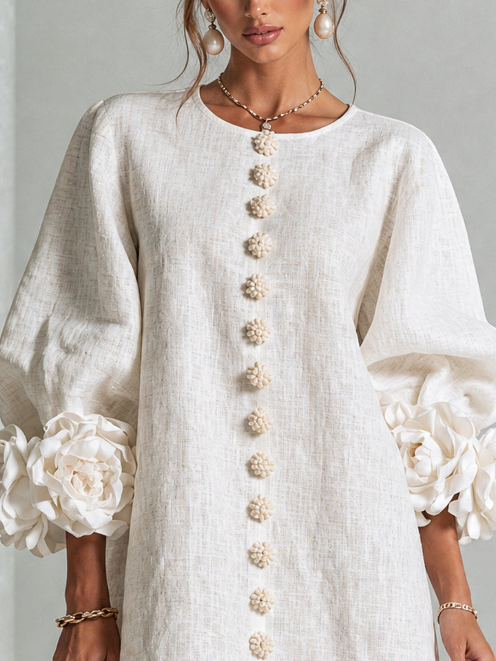 Amelie | Floral Sleeve Mini Dress