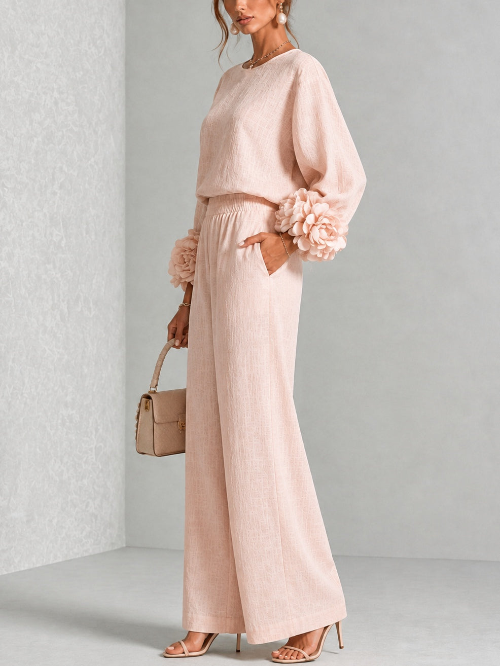 Isabelle | Floral Sleeve Two-Piece Set