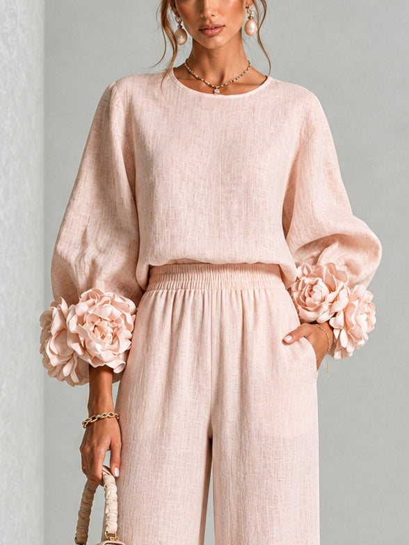 Isabelle | Floral Sleeve Two-Piece Set
