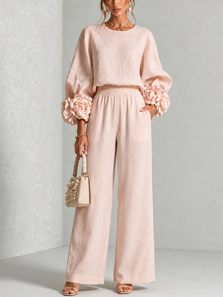 Isabelle | Floral Sleeve Two-Piece Set