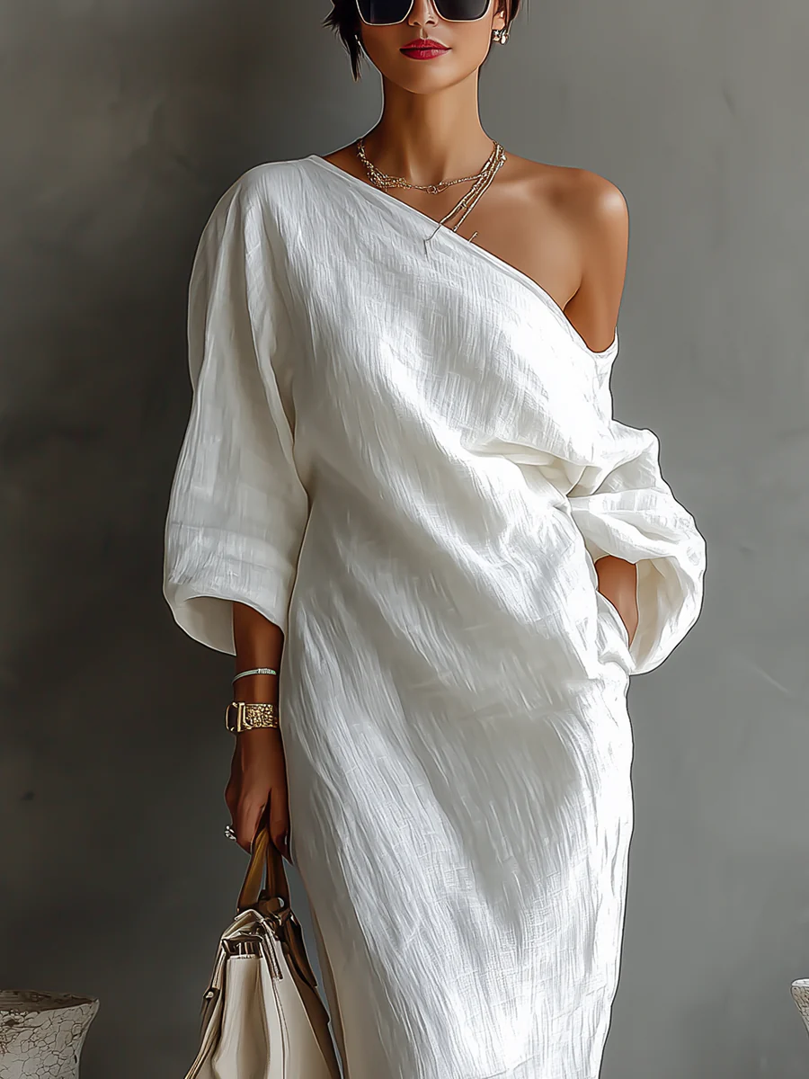 Selena | One-Shoulder Maxi Dress