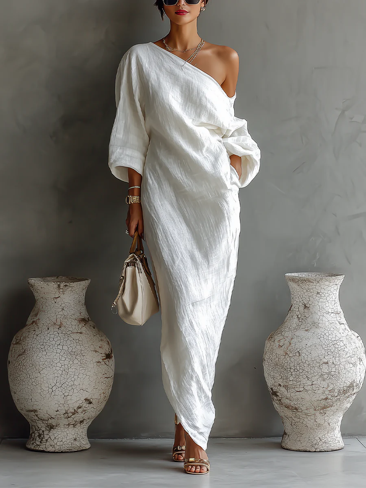 Camille | One-Shoulder Maxi Dress