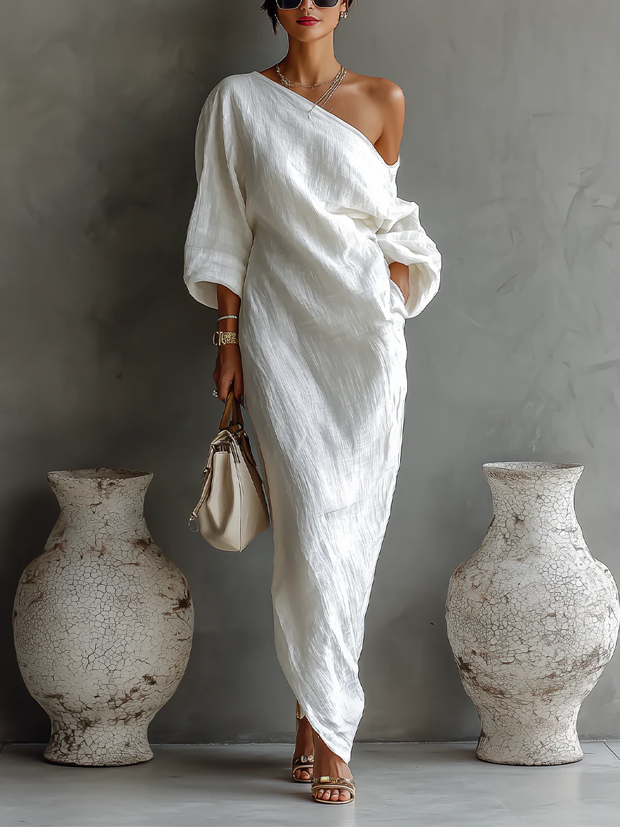 Selena | One-Shoulder Maxi Dress