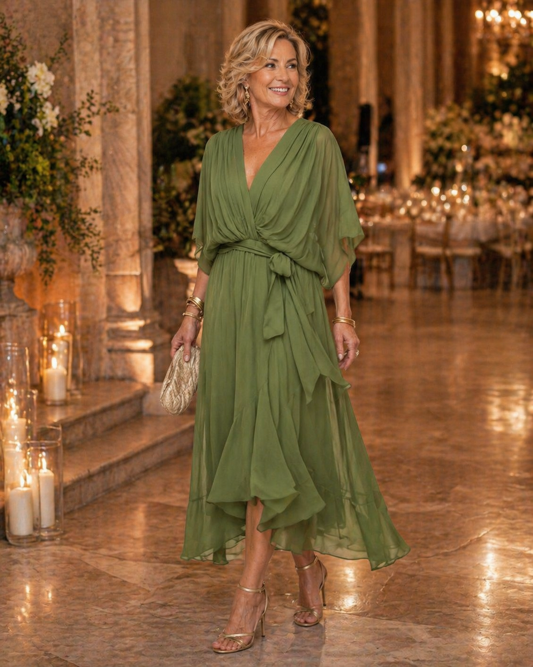 Celeste | Elegant V-Neck Dress