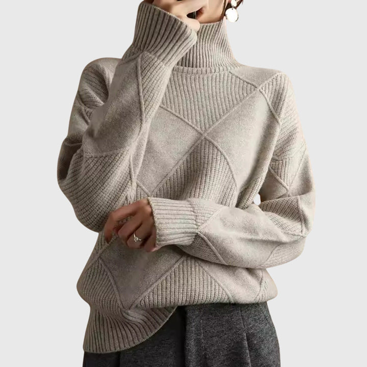 Faye | Turtleneck Knit Sweater