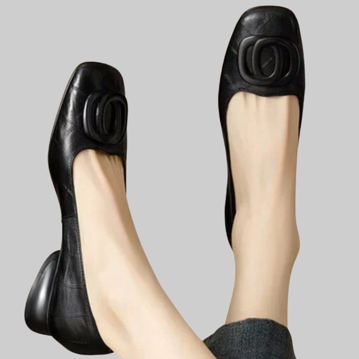 Estella | Classic Buckle Ballet Flats