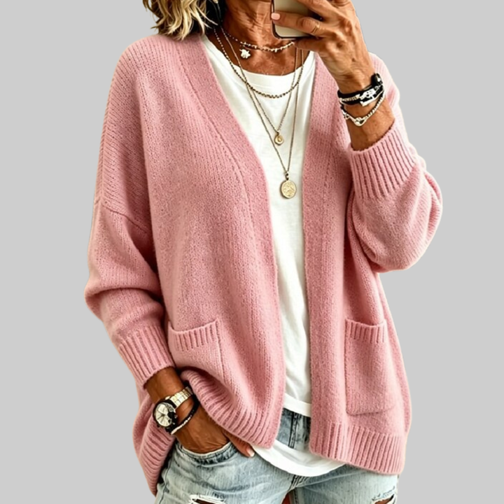 Yvette | Soft Knit Pocket Cardigan
