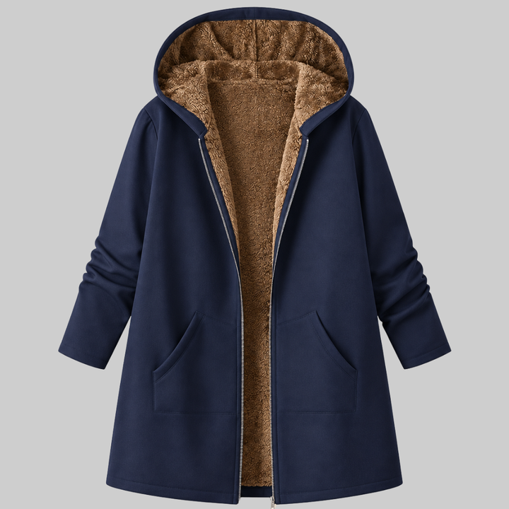 Loretta | Sherpa Lined Hooded Coat