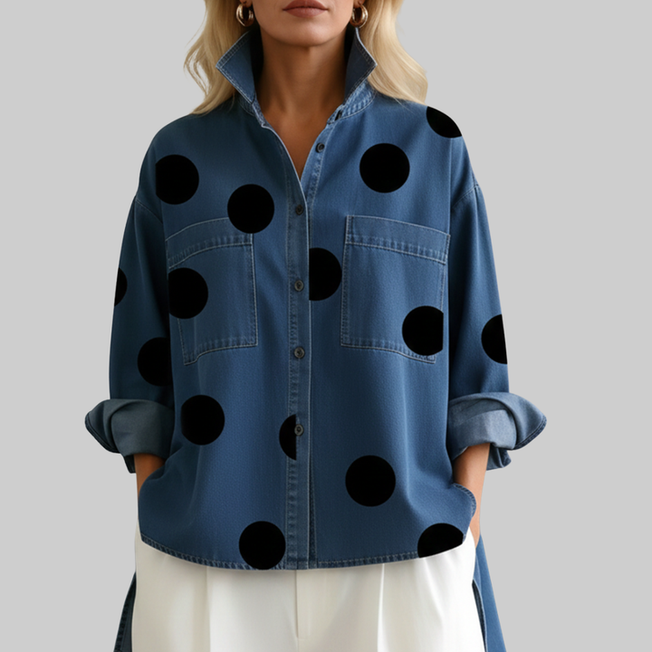 Hadley | Polka Dot Shirt Blouse