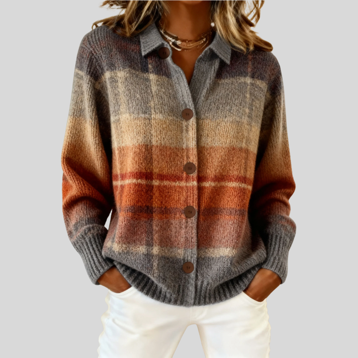 Daphne | Color Block Knit Cardigan
