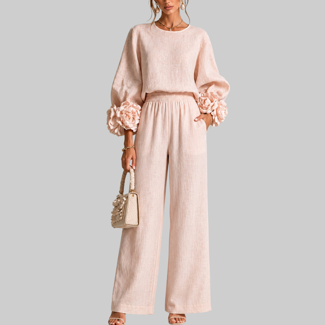 Isabelle | Floral Sleeve Two-Piece Set