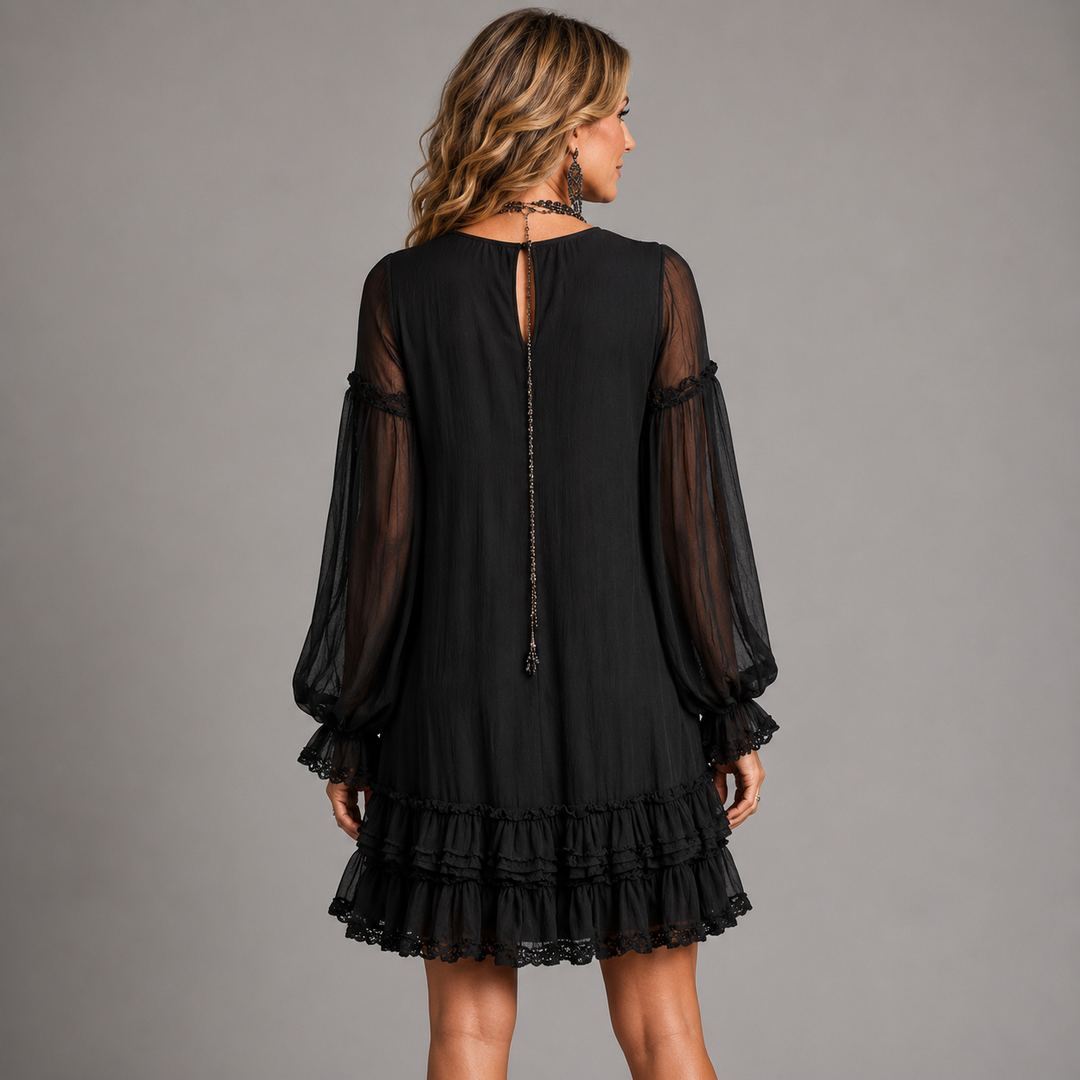 Celeste | Ruffle Sleeve Mini Dress