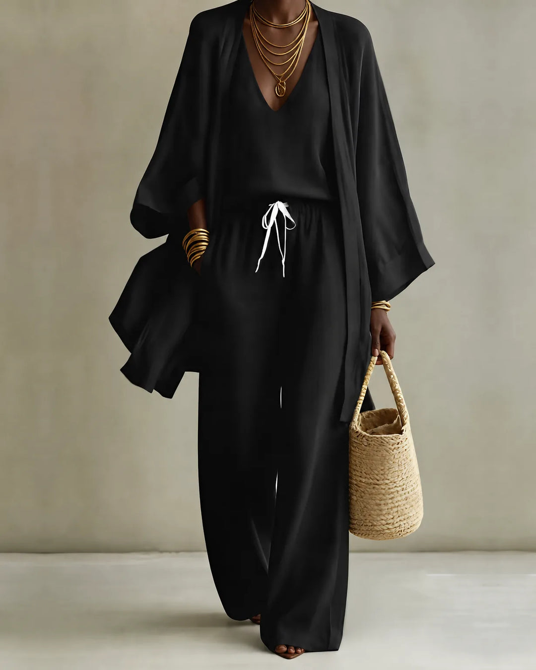 Annalise | Relaxed Three-Piece Pant Set