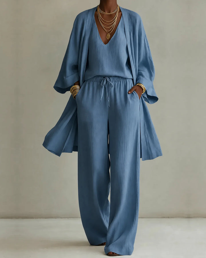 Annalise | Relaxed Three-Piece Pant Set