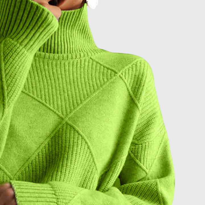 Faye | Turtleneck Knit Sweater