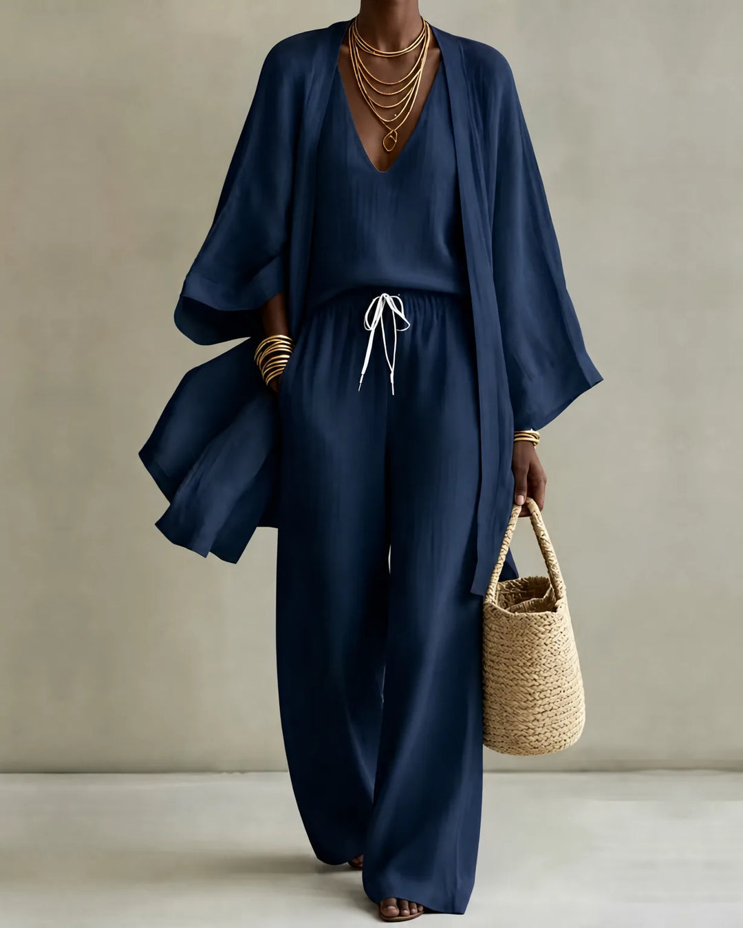 Annalise | Relaxed Three-Piece Pant Set