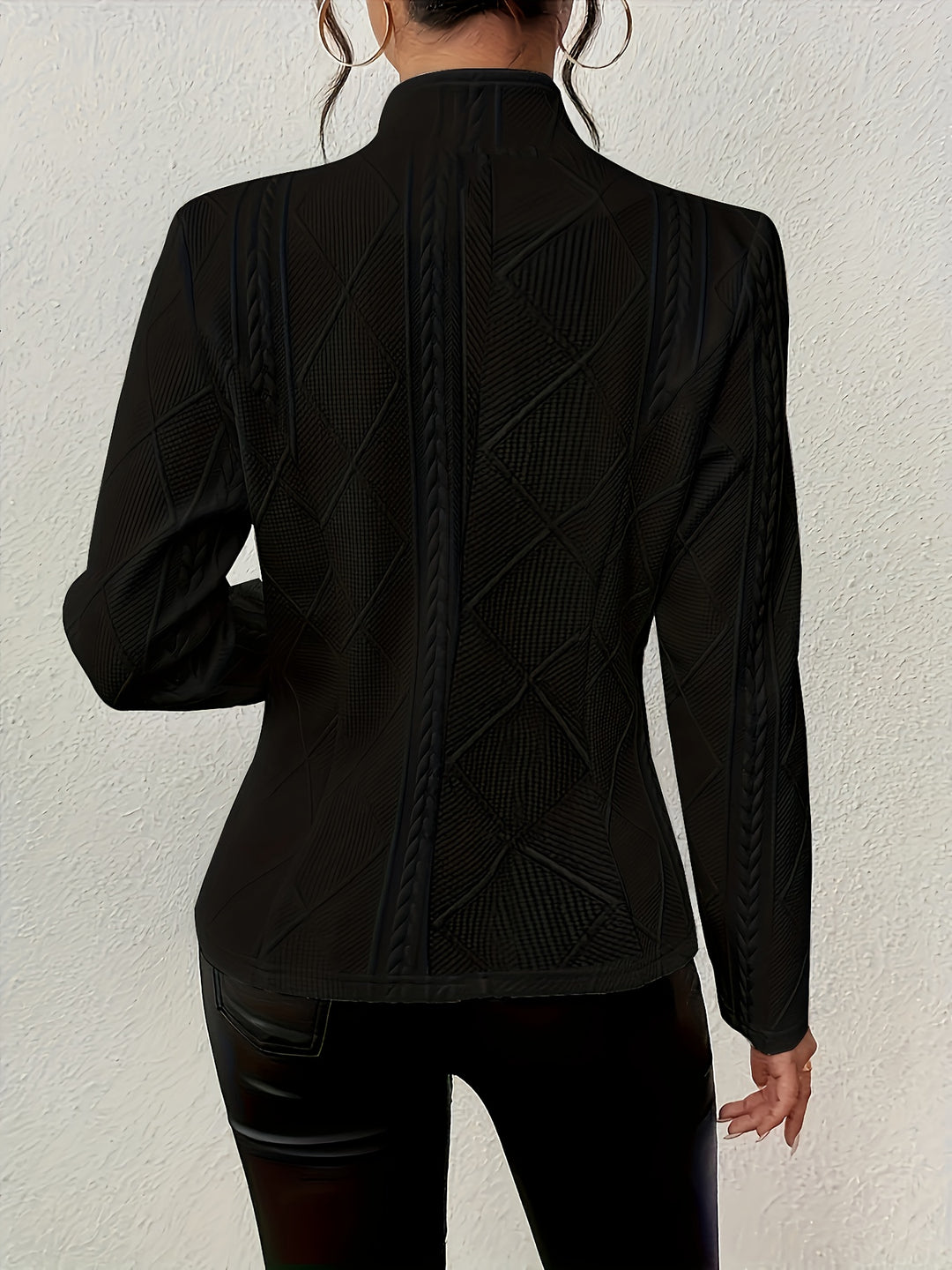 Vera | Textured Button Blazer