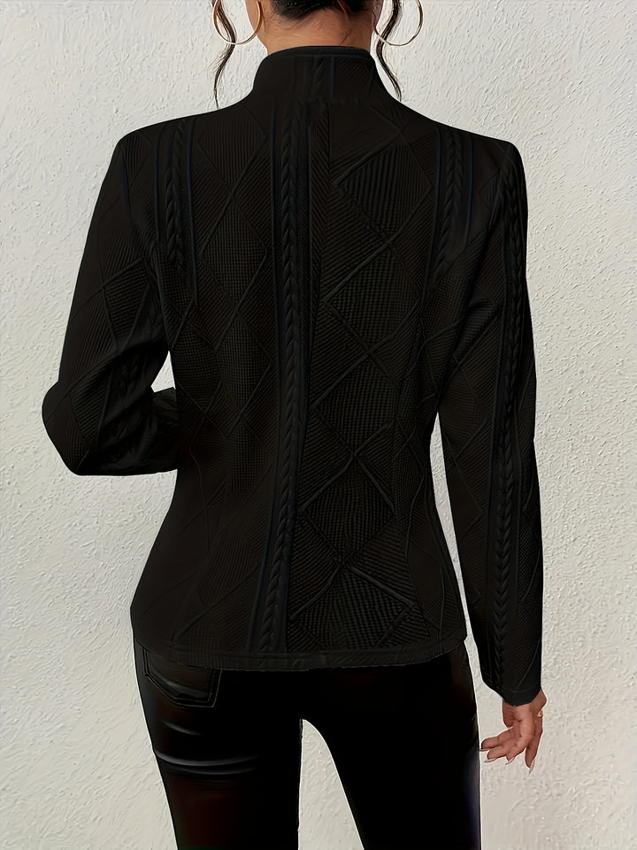 Vera | Textured Button Blazer