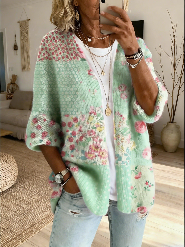 Maisie | Patchwork Knit Cardigan