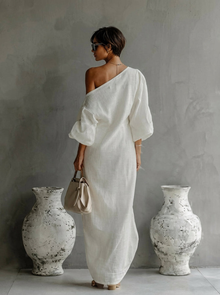 Selena | One-Shoulder Maxi Dress