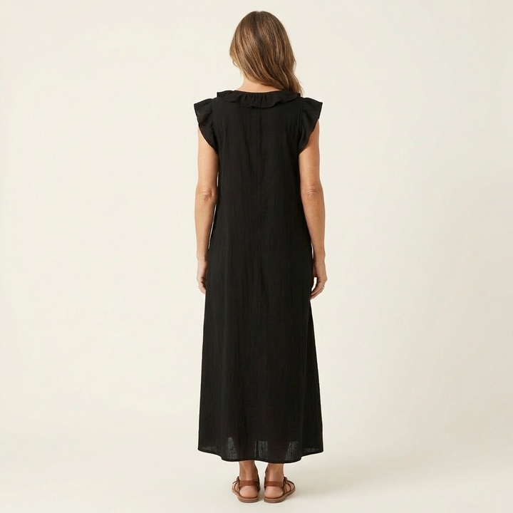 Amara | Ruffle Detail Maxi Dress