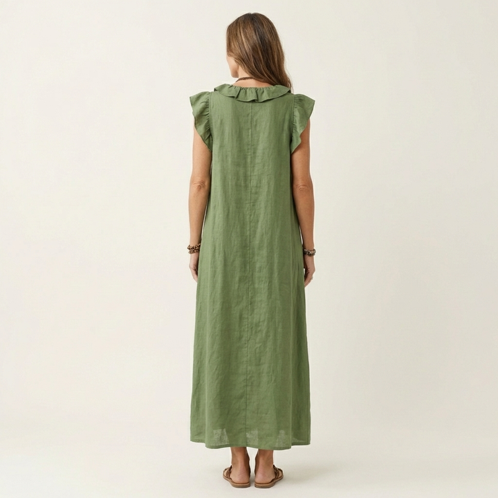 Amara | Ruffle Detail Maxi Dress